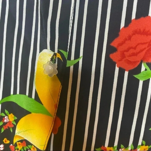 *SALE* Guess Vintage Striped Floral Shirt - Picture 4 of 7
